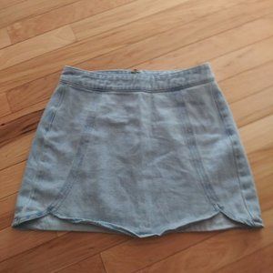 Pacsun Bleached Light Jean Skirt